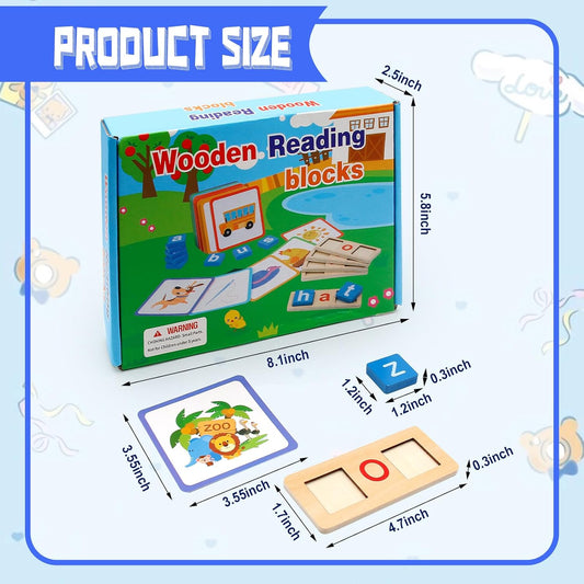 Wooden Reading Blocks