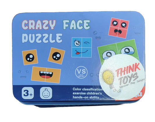 Face Change Puzzle Cubes, 16 Pieces with Challenge Cards, Ages 3+