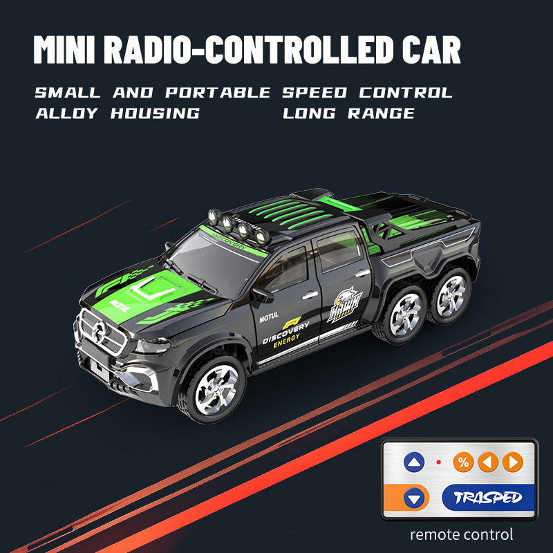 Mini Alloy Off-Road RC Car for Kids 6+ 1:64 Scale Remote Control Car , 2.4Ghz, Type C - USB Rechargeable