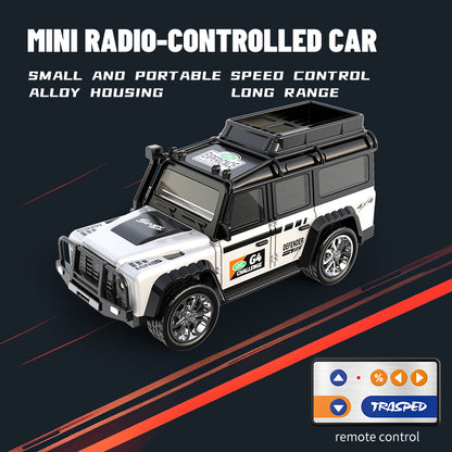 Mini Alloy Off-Road RC Car for Kids 6+ 1:64 Scale Remote Control Car , 2.4Ghz, Type C - USB Rechargeable