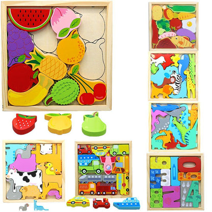 3D Wooden Framed Puzzles