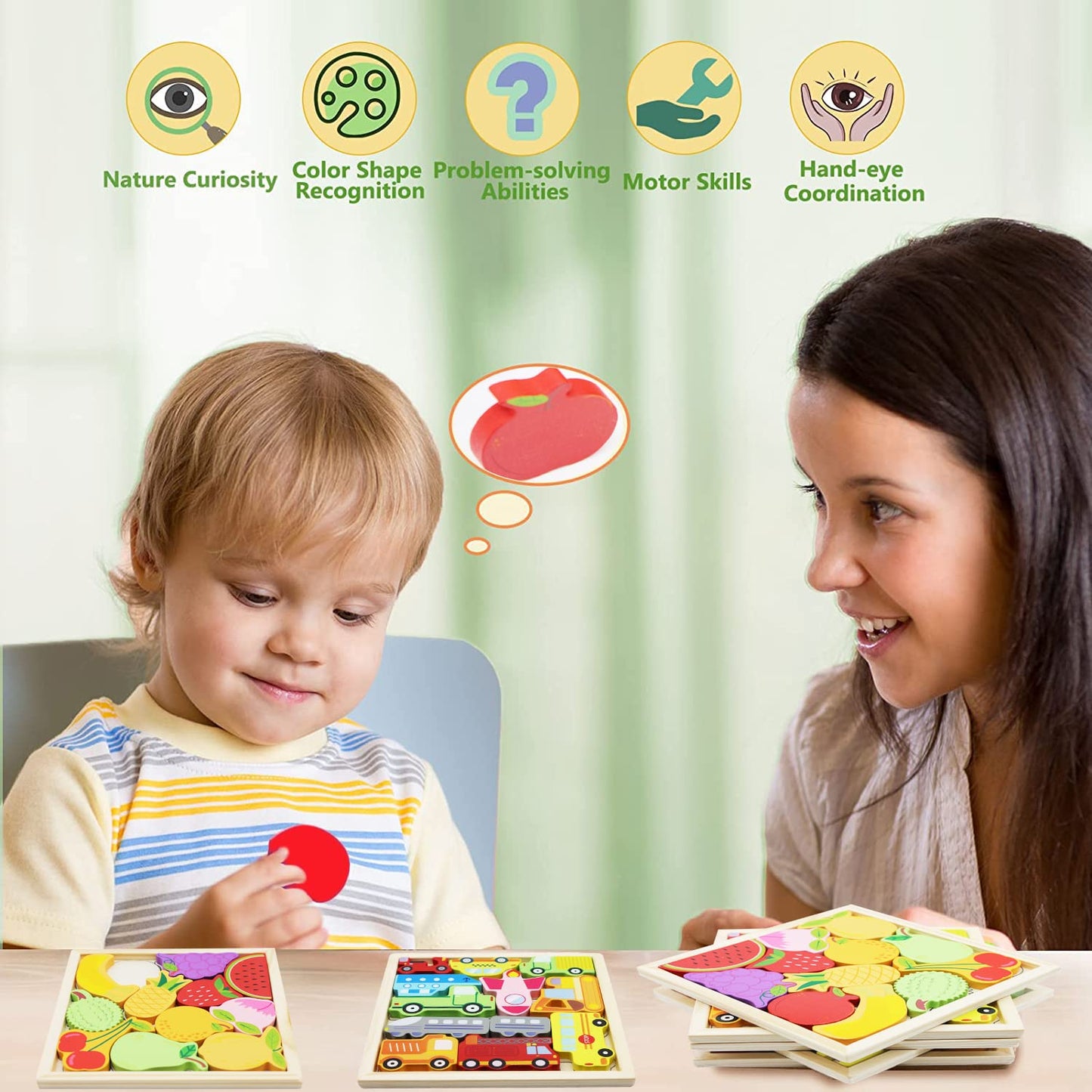 3D Wooden Framed Puzzles