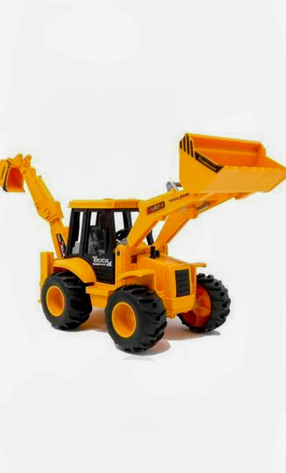 2 in 1 JCB - Push and Go Friction Based Construction Toy Vehicle