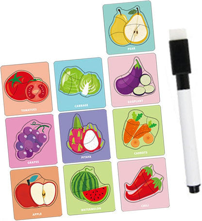 Theme Based  - Vibrant Colored Matching Puzzle Cum Drawing Cards