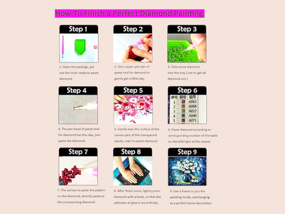 Cartoon Themed - DIY Diamond Art Photoframe Kit (random pack of 1)