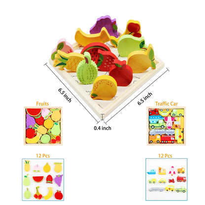 3D Wooden Framed Puzzles