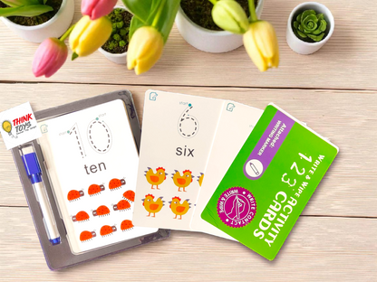 Write and Wipe Activity Cards - Numbers and Words