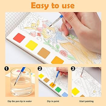 Theme based Water Coloring Books ( Pack of 4)