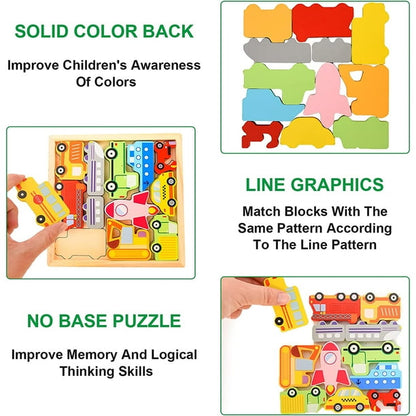 3D Wooden Framed Puzzles