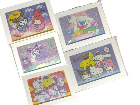 Cartoon Themed - DIY Diamond Art Photoframe Kit (random pack of 1)