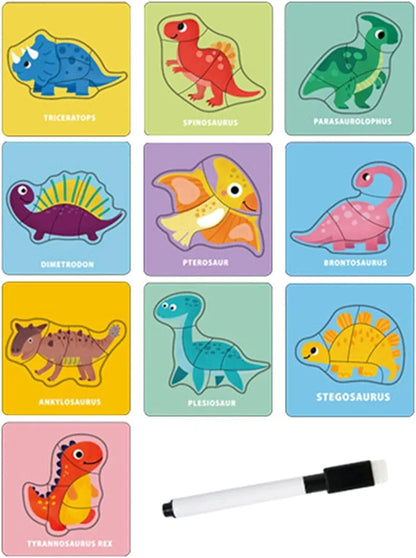 Theme Based  - Vibrant Colored Matching Puzzle Cum Drawing Cards