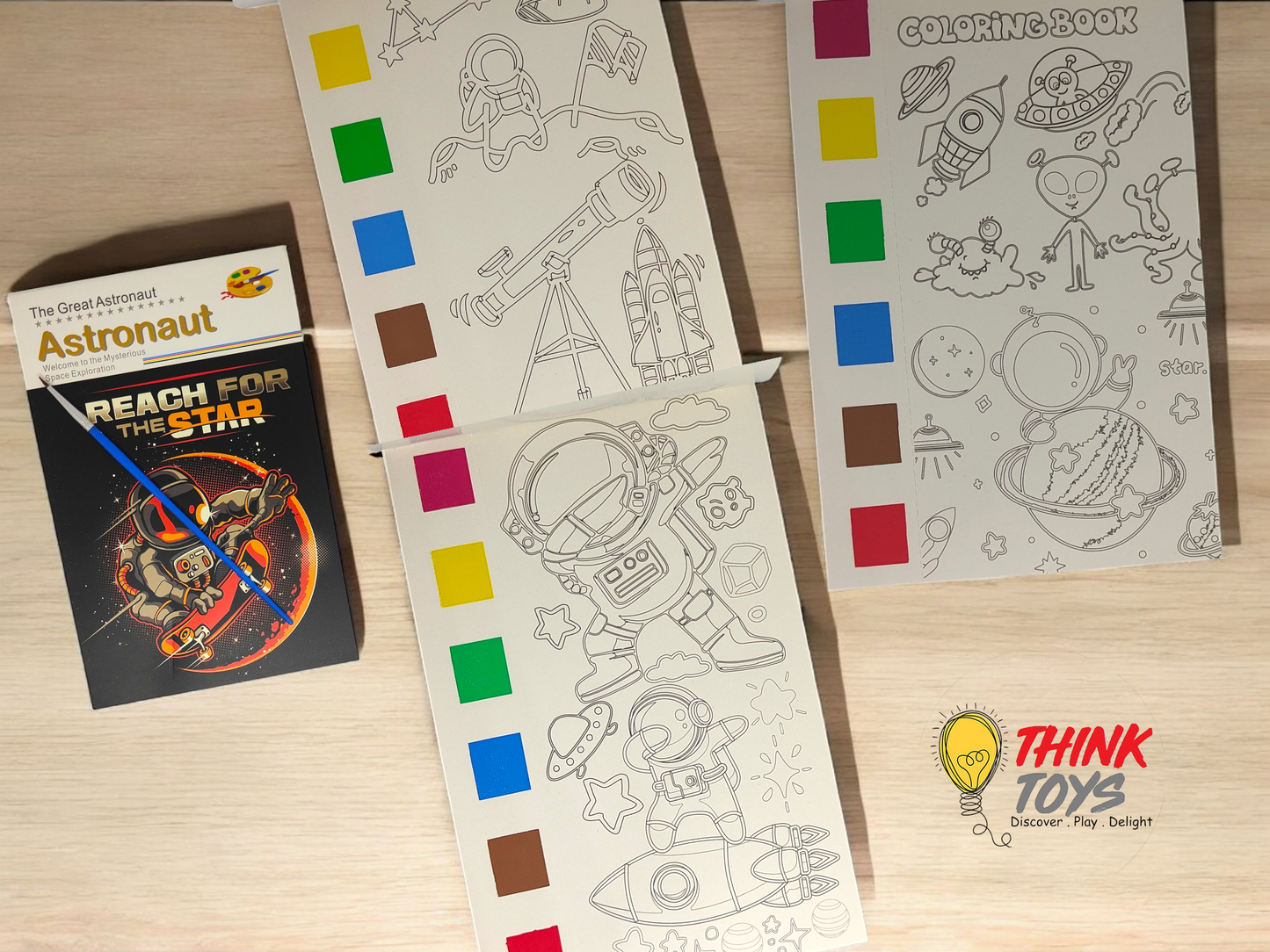 Theme based Water Coloring Books ( Pack of 4)