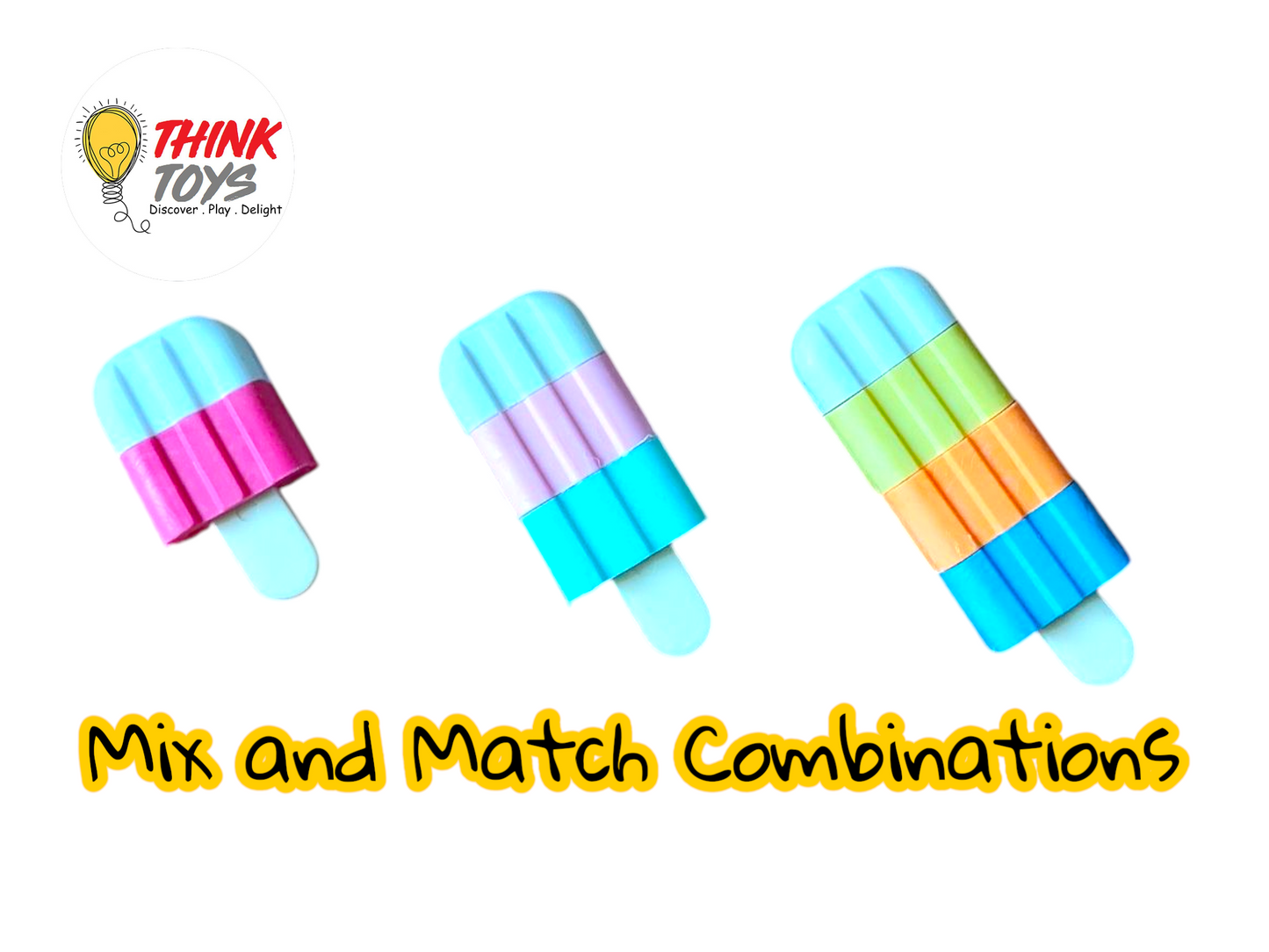 Icecream Theme Erasers combo pack of 3