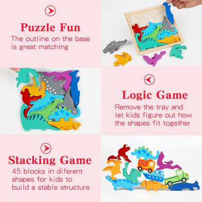 3D Wooden Framed Puzzles