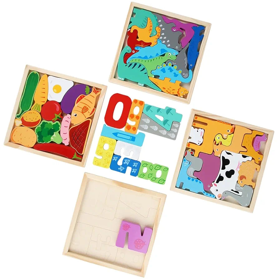 3D Wooden Framed Puzzles