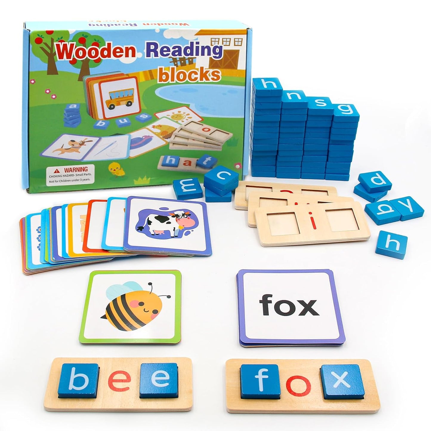 Wooden Reading Blocks