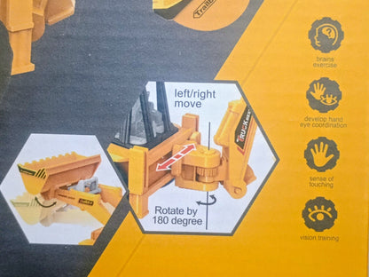 2 in 1 JCB - Push and Go Friction Based Construction Toy Vehicle