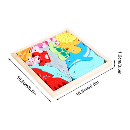 3D Wooden Framed Puzzles