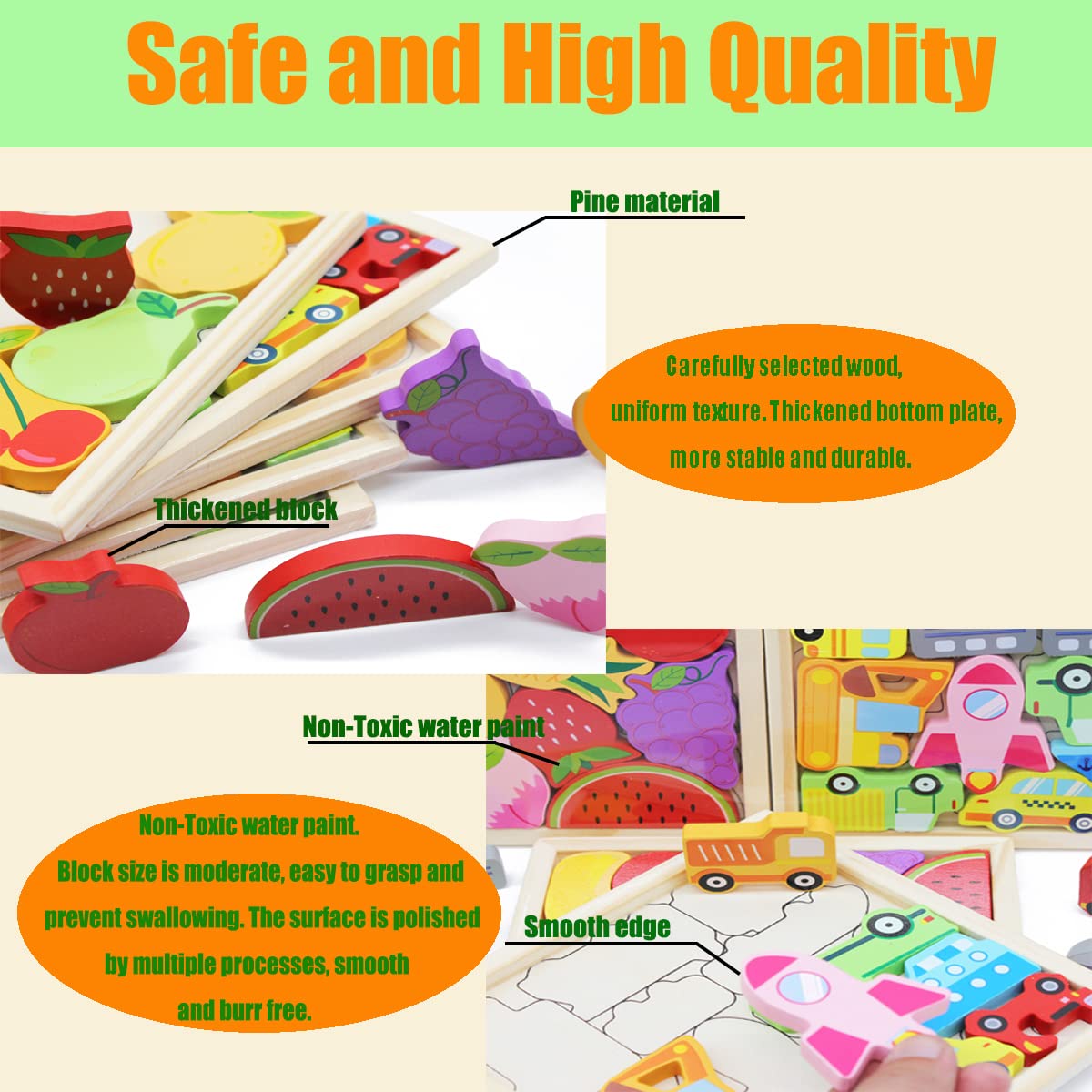 3D Wooden Framed Puzzles