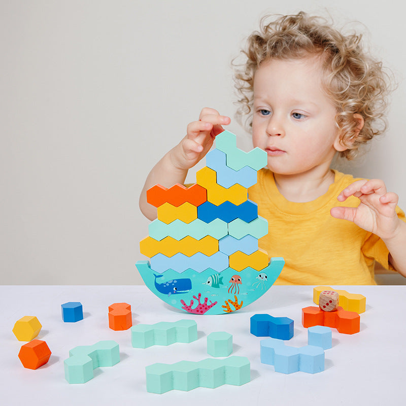 Balanced Stacking Blocks Game