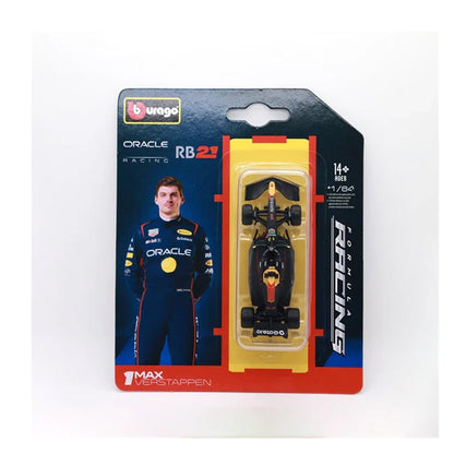 Bburago 1:64 Red Bull Racing RB21 #1 Max Verstappen – Official F1 Diecast Model Car